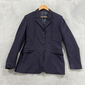 Pytchley Phillips &Piper Riding Jacket Women's Navy Wool Preppy Medium